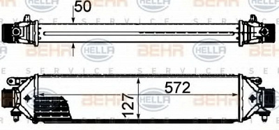HELLA 8ml376899131 -  Интеркулер