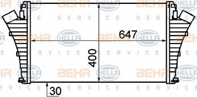 HELLA 8ml376899151 -  Интеркулер