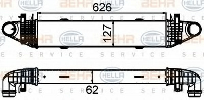 HELLA 8ml376899191 -  Интеркулер