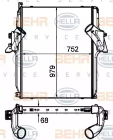 HELLA 8ml376906351 -  Интеркулер
