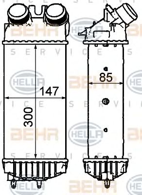 HELLA 8ml376911401 -  Интеркулер