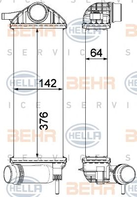 HELLA 8ml376912111 -  Интеркулер