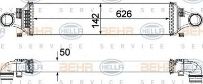 HELLA 8ml376924031 -  Интеркулер