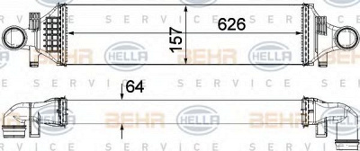 HELLA 8ml376924051 -  Интеркулер