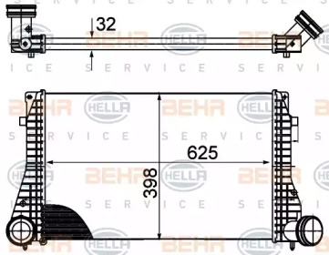 HELLA 8ml376988004 -  Интеркулер