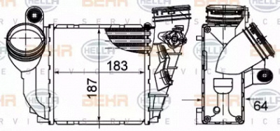 HELLA 8ml376988034 -  Интеркулер