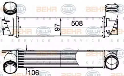 HELLA 8ml376988074 -  Интеркулер