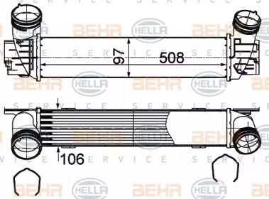 HELLA 8ml376988094 -  Интеркулер