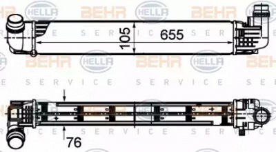 HELLA 8ml376988144 -  Интеркулер