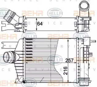 HELLA 8ml376988164 -  Интеркулер