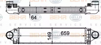 HELLA 8ml376988194 -  Интеркулер
