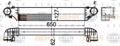 HELLA 8ml376988294 -  Интеркулер