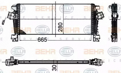 HELLA 8ml376988354 -  Интеркулер