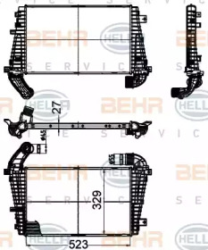 HELLA 8ml376988374 -  Интеркулер