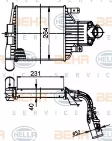 HELLA 8ml376988384 -  Интеркулер