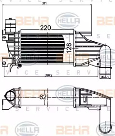 HELLA 8ml376988404 -  Интеркулер