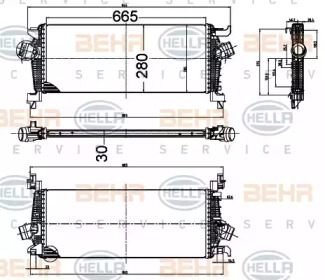HELLA 8ml376988414 -  Интеркулер