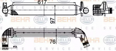 HELLA 8ml376988494 -  Интеркулер