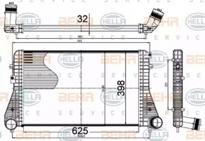 HELLA 8ml376988504 -  Интеркулер