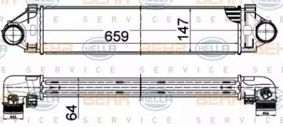 HELLA 8ml376988554 -  Интеркулер