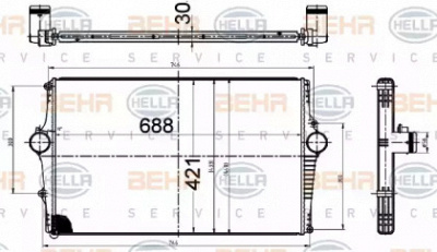 HELLA 8ml376988564 -  Интеркулер