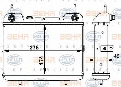 HELLA 8mo376725381 -  Масляный радиатор, автоматическая коробка передач