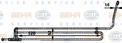 HELLA 8mo376726201 -  Масляный радиатор, рулевое управление