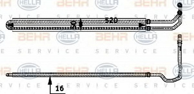 HELLA 8mo376726331 -  Масляный радиатор, рулевое управление