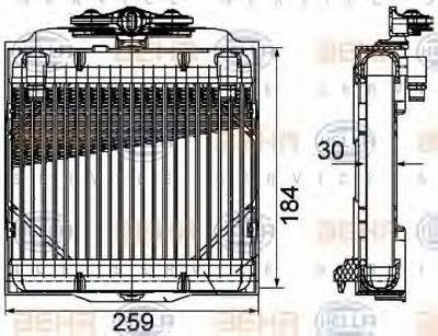 HELLA 8mo376753571 -  Масляный радиатор, автоматическая коробка передач