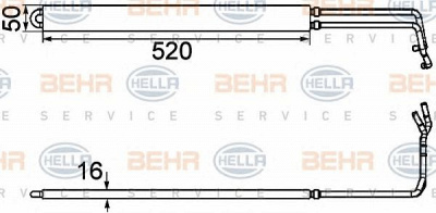 HELLA 8mo376754291 -  Масляный радиатор, рулевое управление