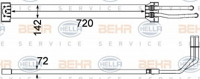 HELLA 8mo376756371 -  Масляный радиатор, рулевое управление