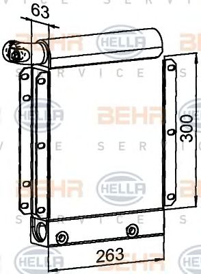 HELLA 8mo376765441 -  масляный радиатор, двигательное масло