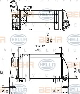 HELLA 8mo376765581 -  Масляный радиатор, ретардер