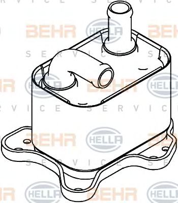 HELLA 8mo376792791 -  Масляный радиатор, автоматическая коробка передач