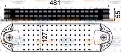 HELLA 8mo376906441 -  масляный радиатор, двигательное масло