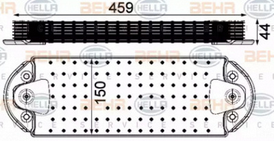 HELLA 8mo376906461 -  масляный радиатор, двигательное масло