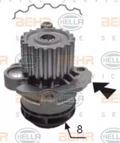 HELLA 8mp376800014 -  Водяной насос