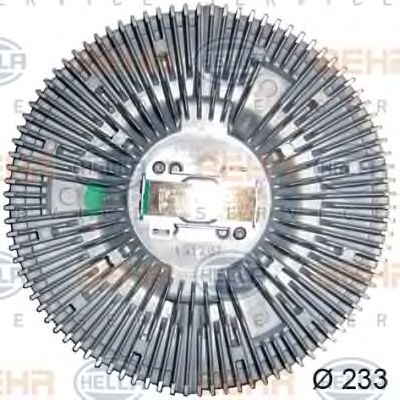 HELLA 8mv376727161 -  Сцепление, вентилятор радиатора