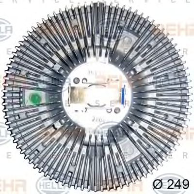 HELLA 8mv376728151 -  Сцепление, вентилятор радиатора