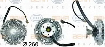 HELLA 8mv376730111 -  Сцепление, вентилятор радиатора
