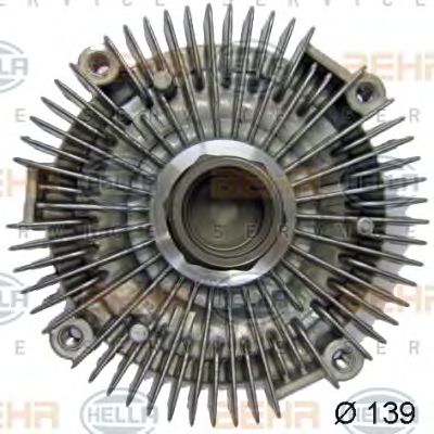 HELLA 8mv376757591 -  Сцепление, вентилятор радиатора