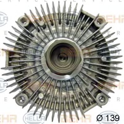 HELLA 8mv376757611 -  Сцепление, вентилятор радиатора