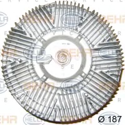 HELLA 8mv376757671 -  Сцепление, вентилятор радиатора