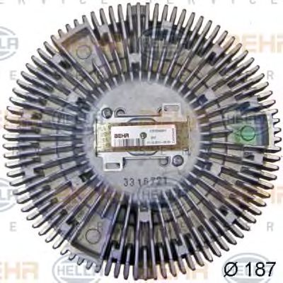 HELLA 8mv376757701 -  Сцепление, вентилятор радиатора