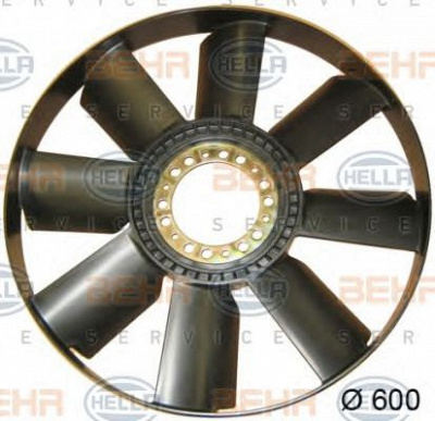 HELLA 8mv376757751 -  Крыльчатка вентилятора, охлаждение двигателя