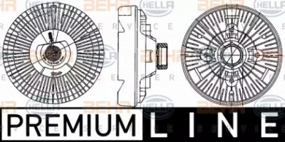 HELLA 8mv376906511 -  Сцепление, вентилятор радиатора