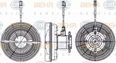 HELLA 8mv376906521 -  Сцепление, вентилятор радиатора