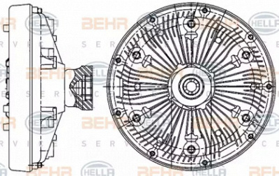 HELLA 8mv376906551 -  Сцепление, вентилятор радиатора