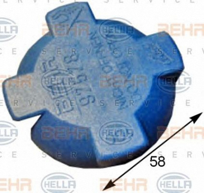 HELLA 8my376780591 -  Крышка, резервуар охлаждающей жидкости