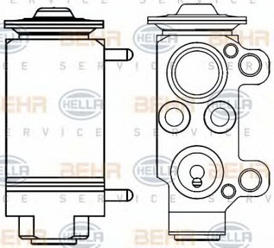 HELLA 8uw351234131 -  Расширительный клапан, кондиционер